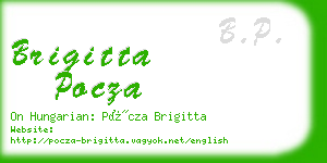 brigitta pocza business card